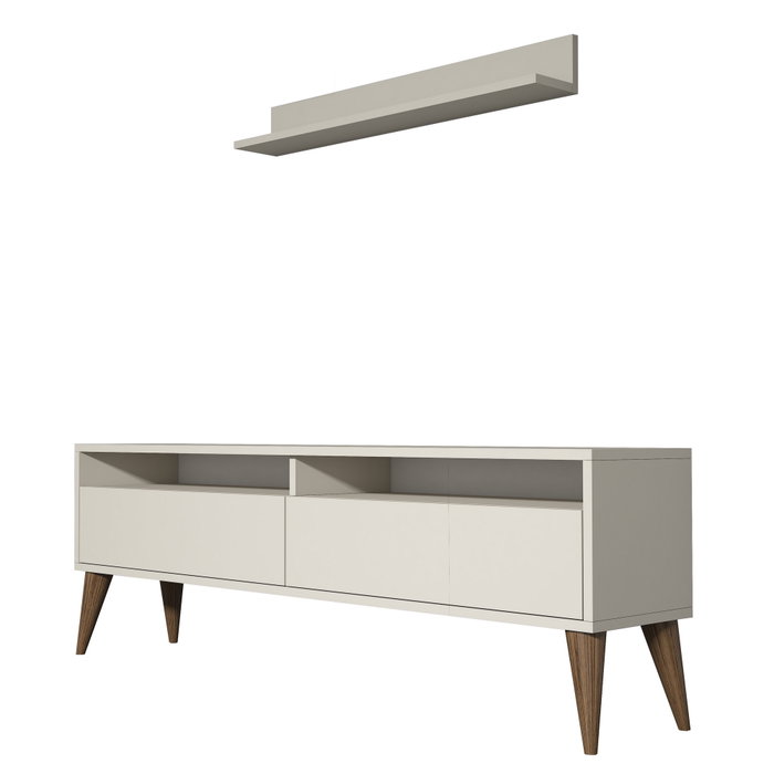 Hanah Home Mueble de TV Moderno Crema